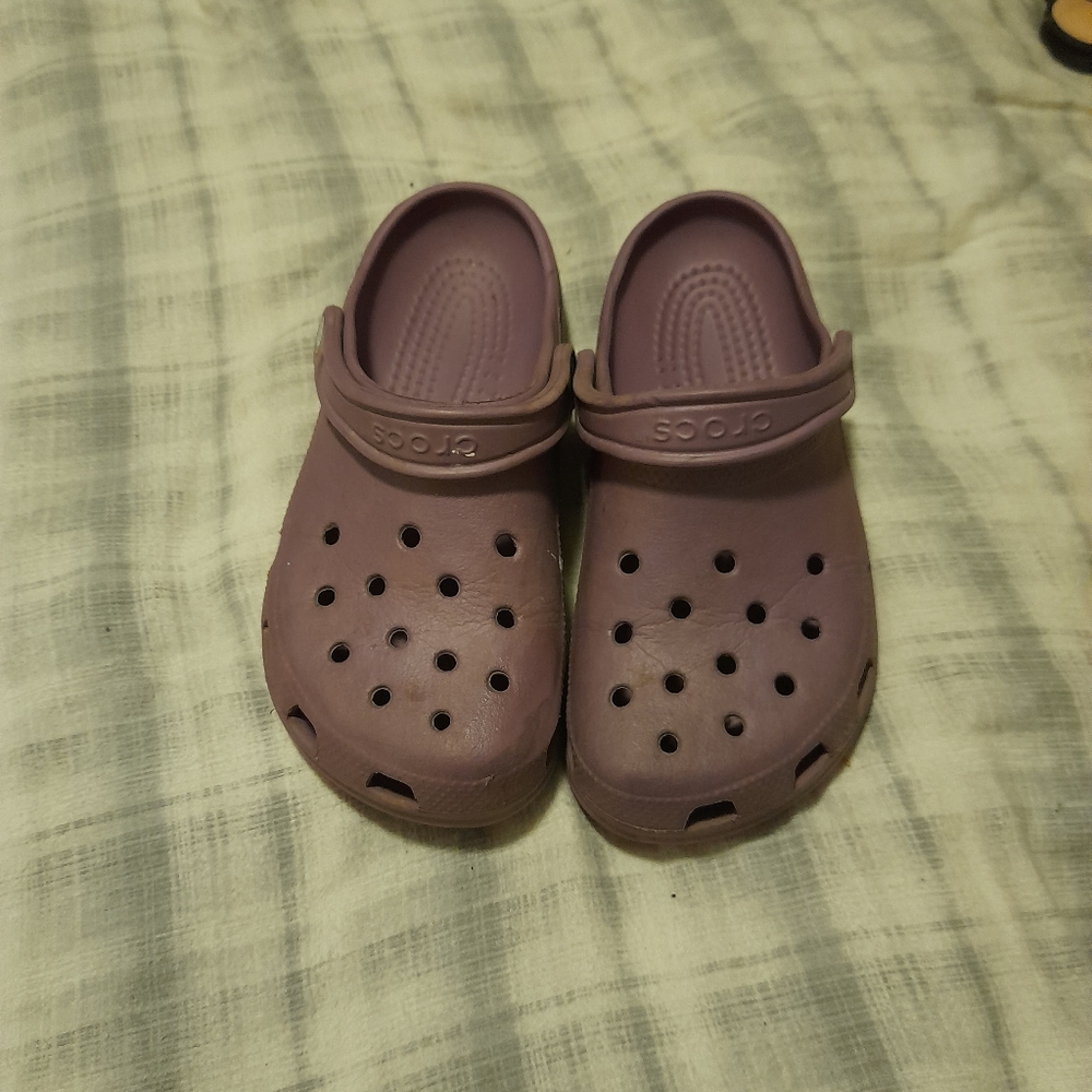 Purple crocs